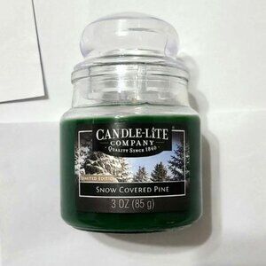 Candle-Lite Snow Covered Pine Candle